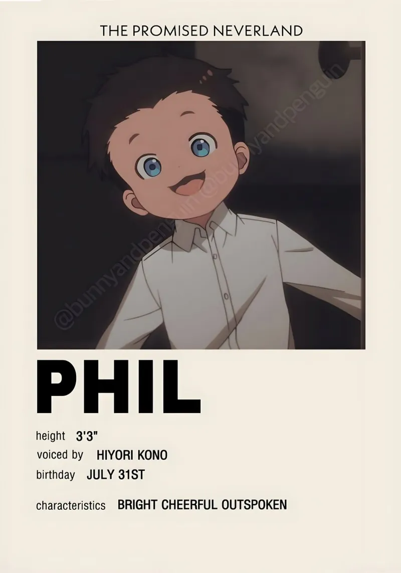 PHIL poster con telaio in legno da Totoya