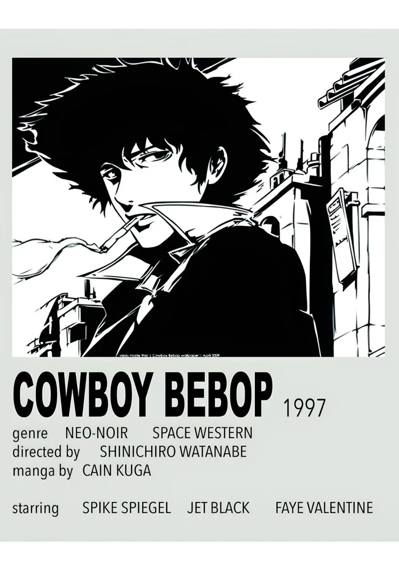 COWBOY BEBOP 1997 tela con Cornice a cassetta da Totoya