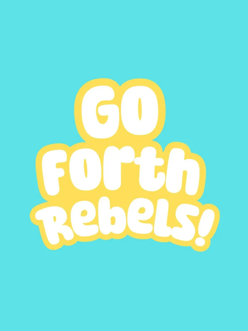 Go forth rebels! alluminio dibond da Ohkimiko