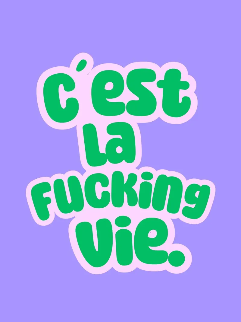 C´est la fucking vie carta hahnemühle da Ohkimiko