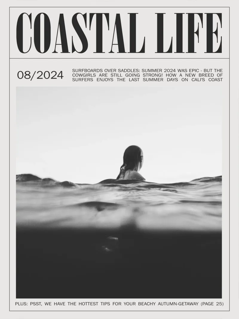 Coastal Life No 02 poster con telaio in plastica da treechild