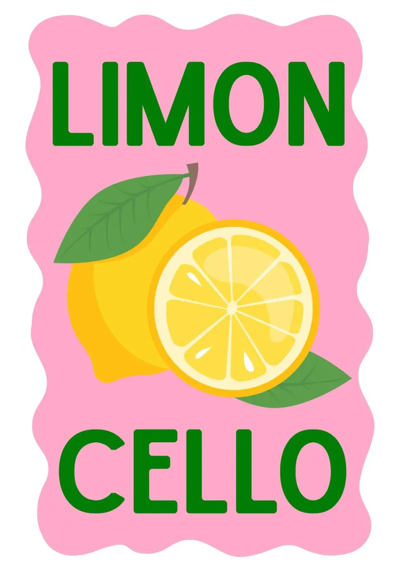 Limoncello Cocktail tela da pdigitalprints