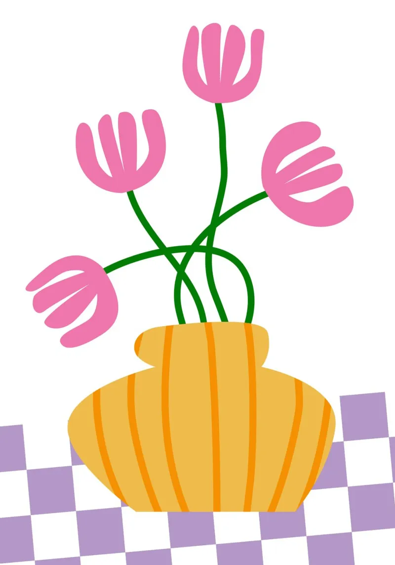 Abstracte bloemsierkunst hahnemühle van pdigitalprints