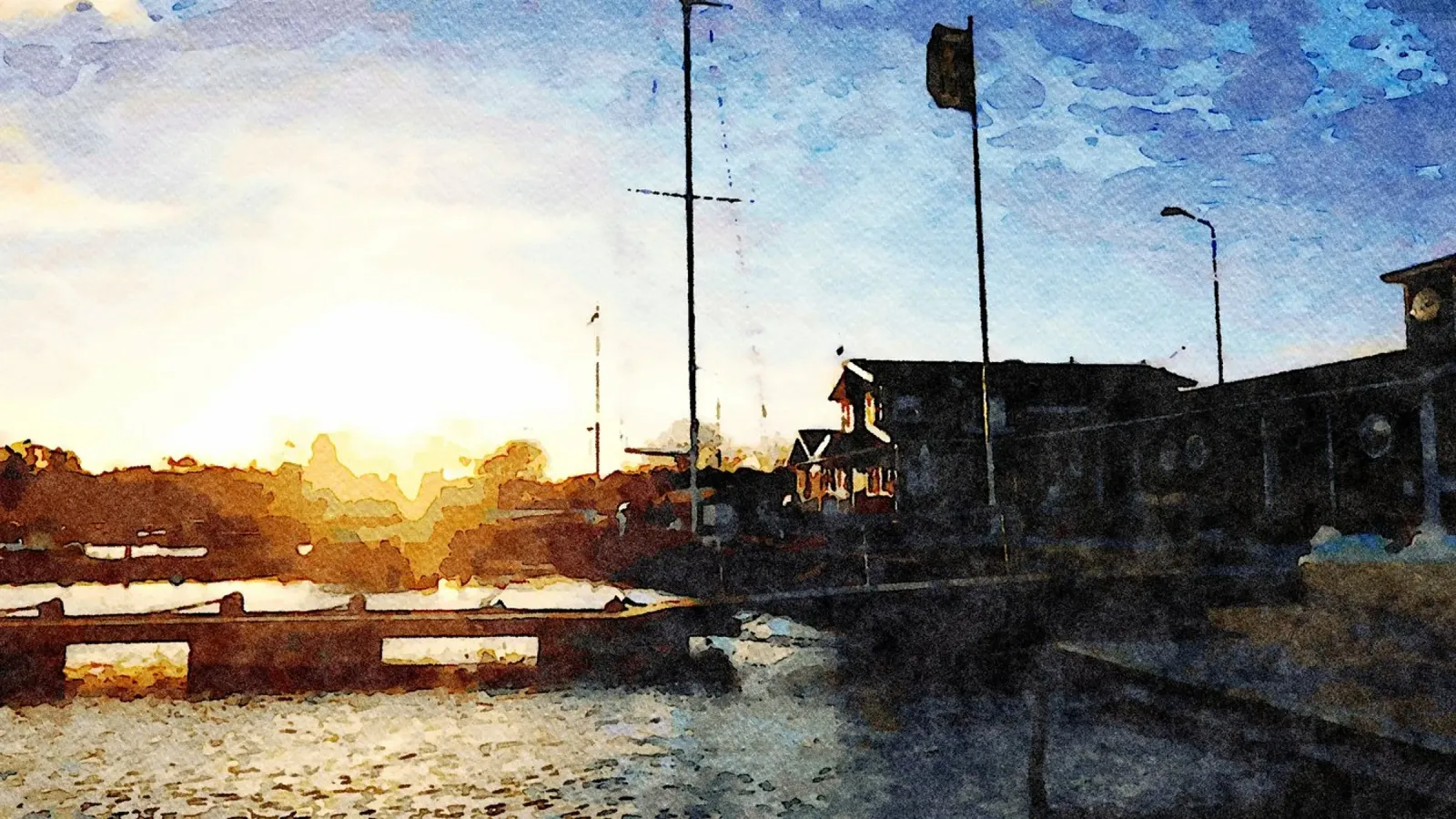 Marina poster con telaio in alluminio da Massimo Frascogna