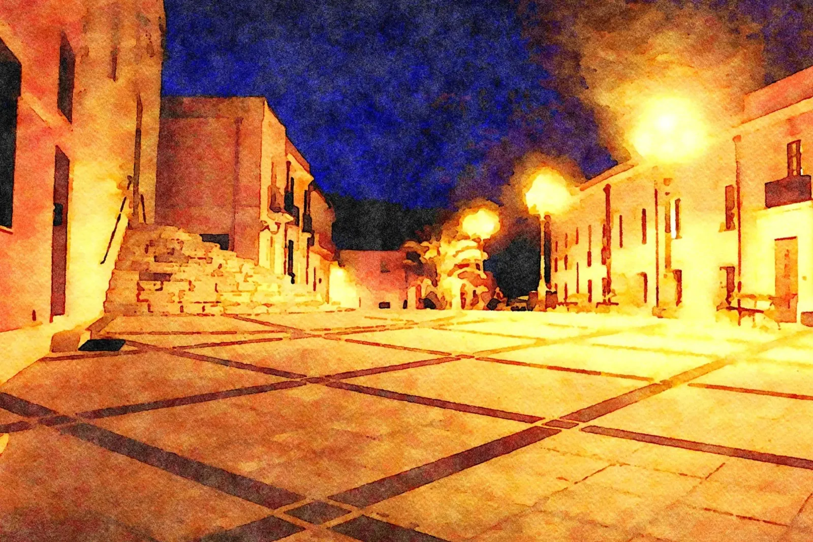 Di notte pellicola backlit da Massimo Frascogna