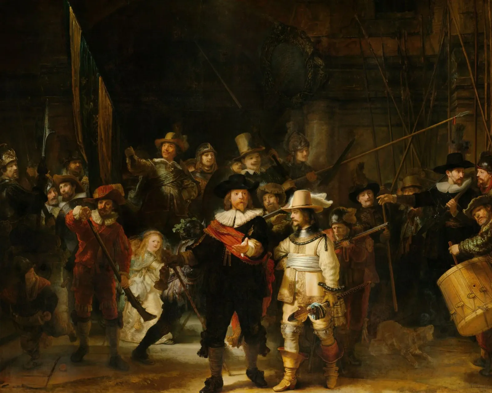 Rembrandt - La ronda di notte (1642) pellicola backlit da Wirla