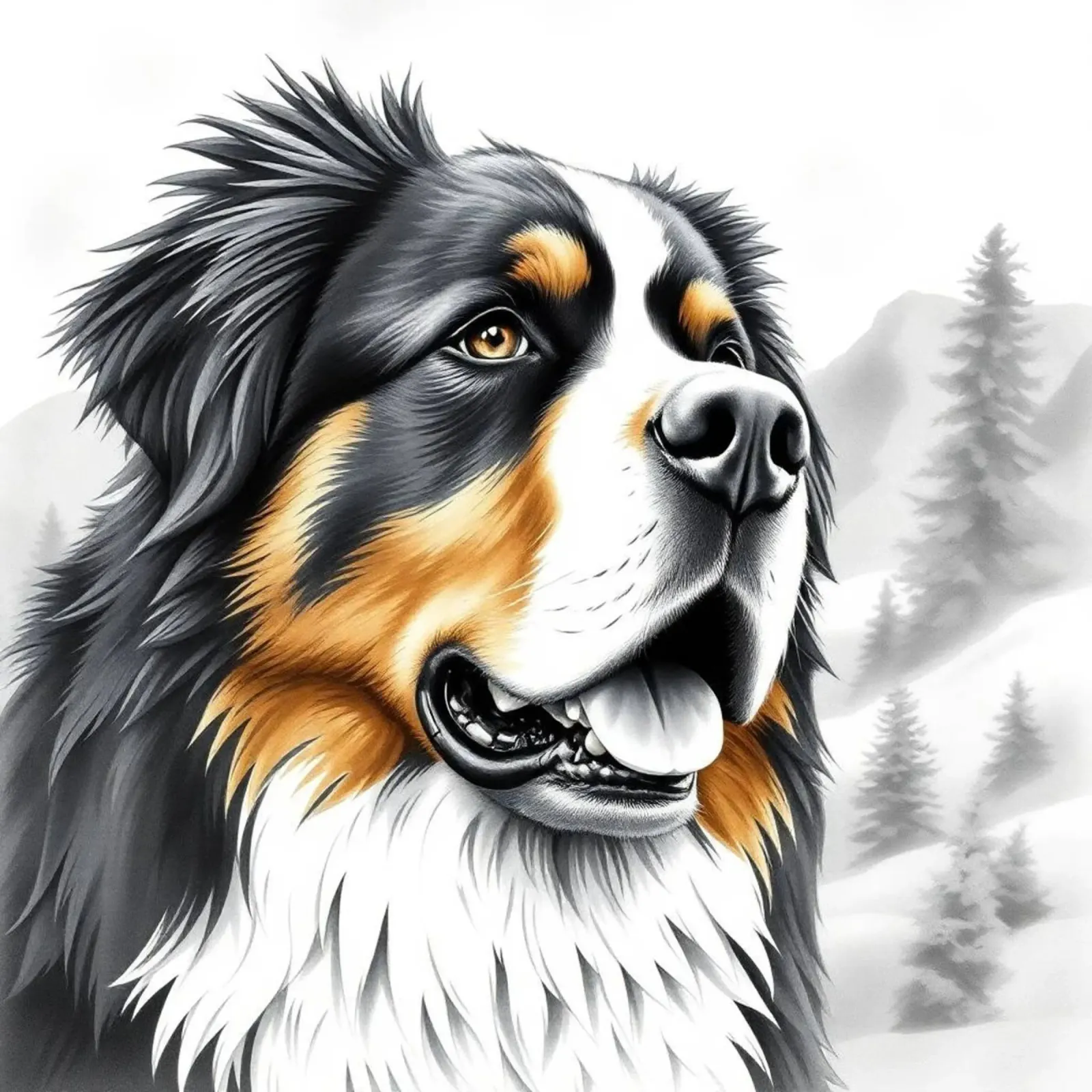 Bellissimo cane da montagna bernese #34 poster da Yumis.Beargang.and.Me