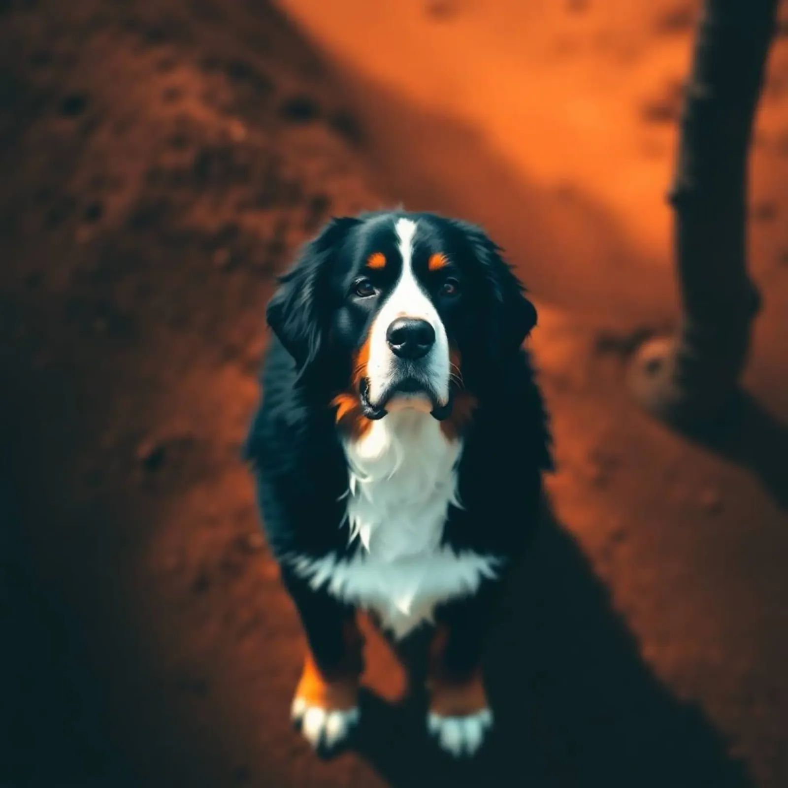 Beautiful Bernese Mountain Dog #42 canvas with Floater frame by Yumis.Beargang.and.Me