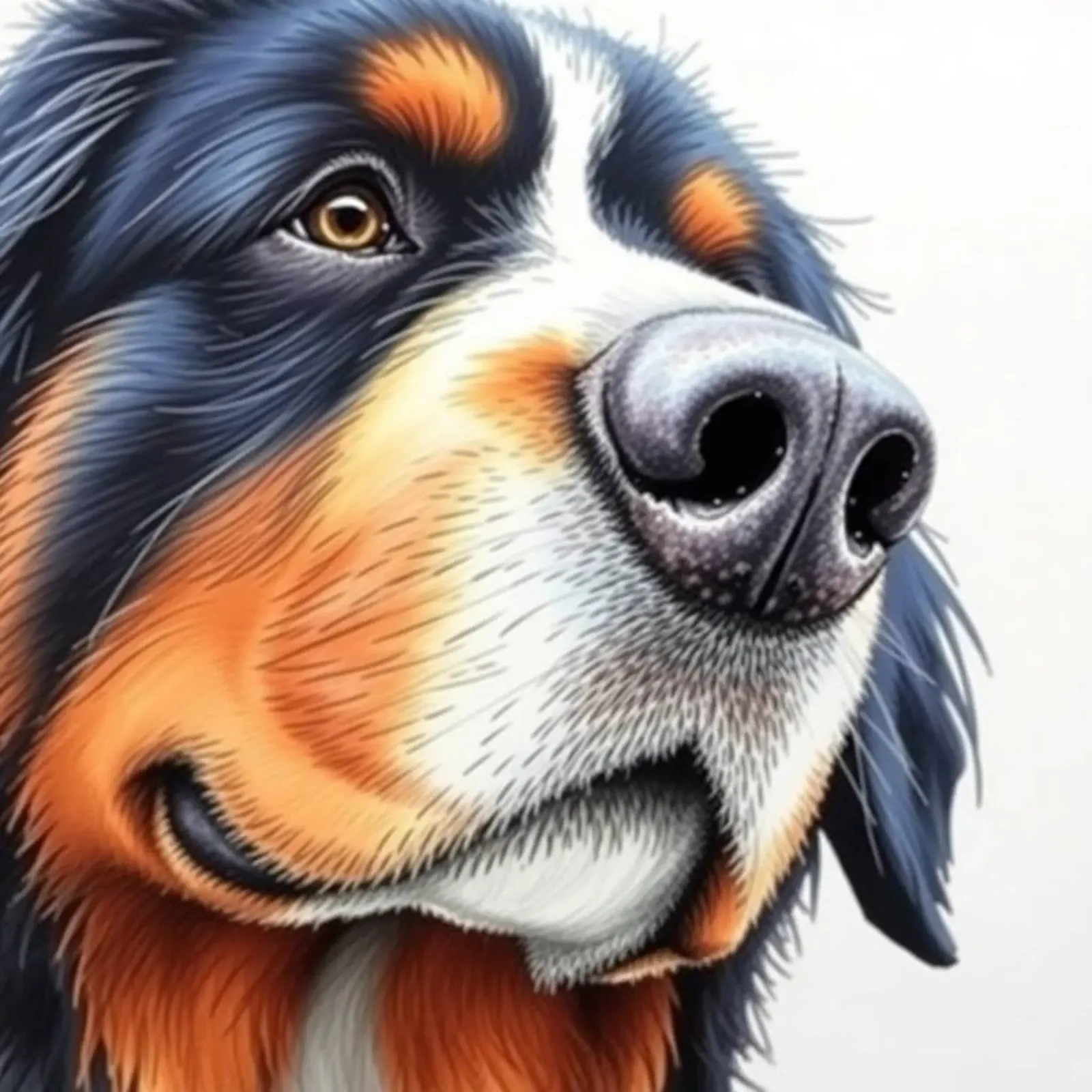 Bellissimo cane da montagna bernese #57 poster con telaio in plastica da Yumis.Beargang.and.Me