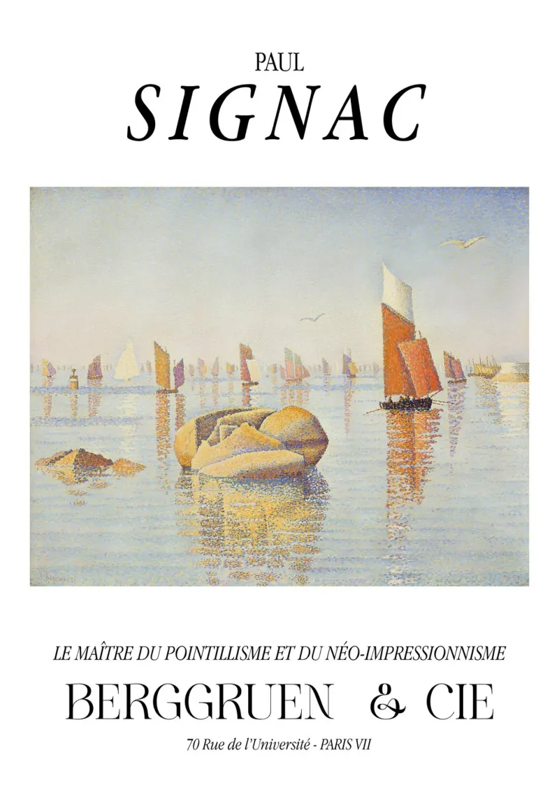 Paul Signac Concarneau Mattina Pointillism Master pellicola backlit da NorwesClub