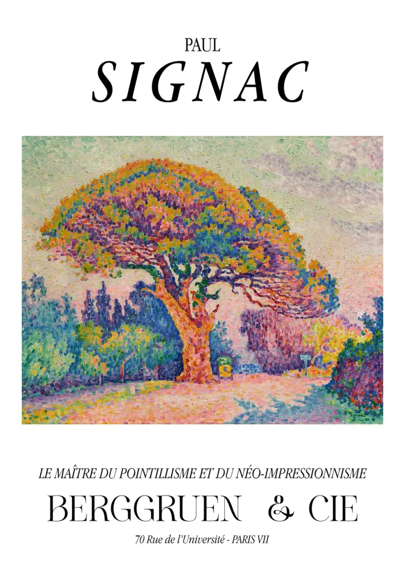 Paul Signac Pine Tree Pointillism Master Berggruen Art Hahnemühle von NorwesClub