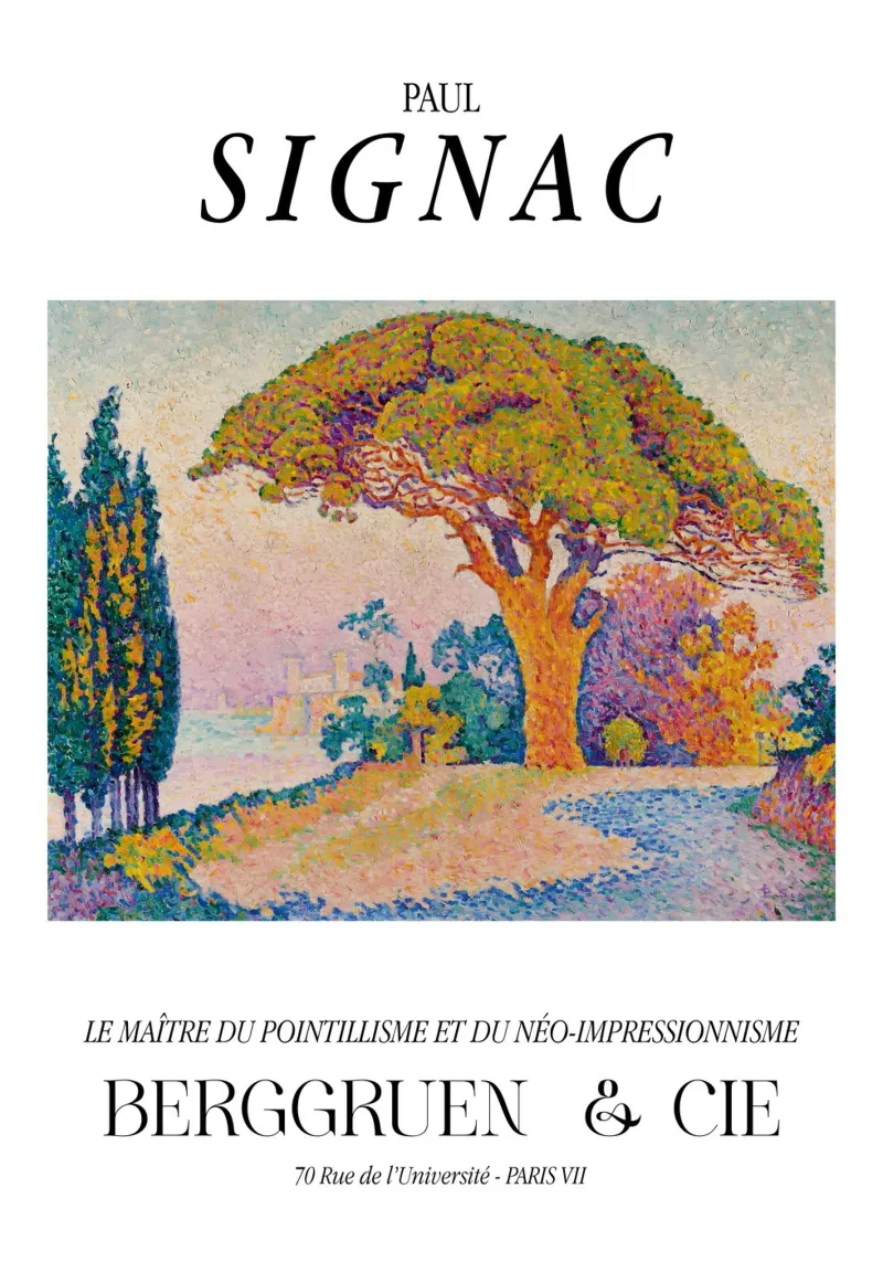 Paul Signac Bertaud Dennen pointillisme Meester Berggruen canvas van NorwesClub