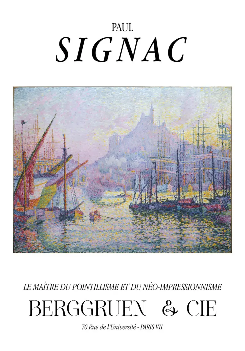 Paul Signac Marseille Port Pointillism Master Berggruen Hahnemühle von NorwesClub