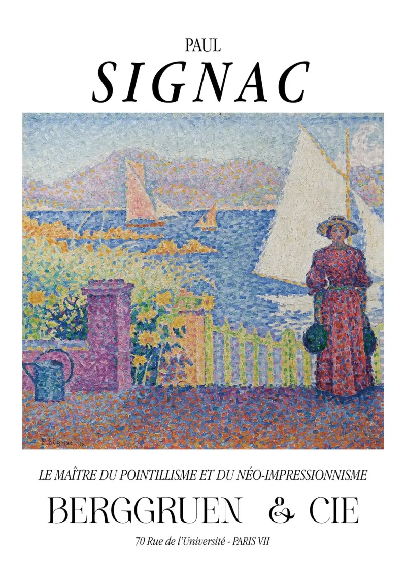 Paul Signac Gate Saint-Tropez Pointillism Master Berggruen Hahnemühle von NorwesClub