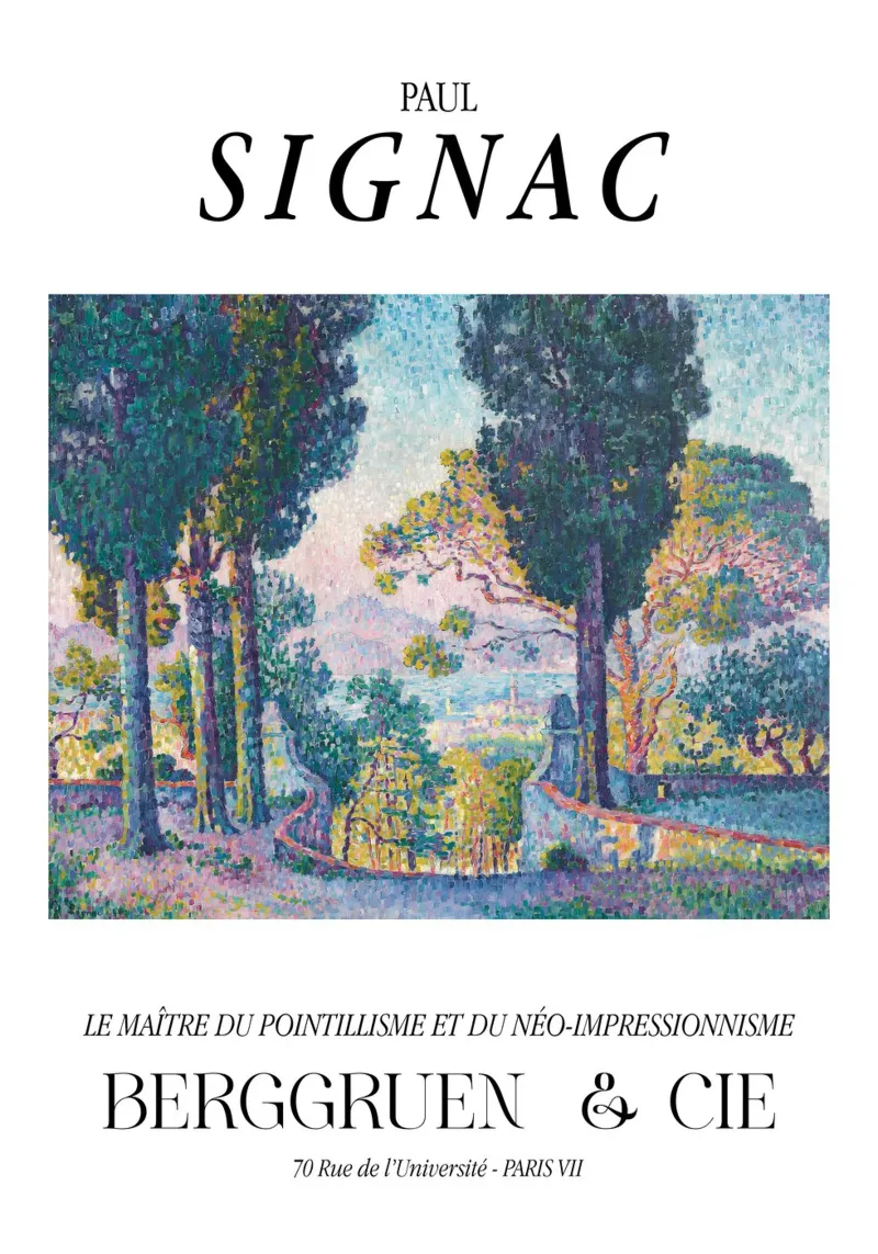 Paul Signac Sainte-Anne Pointillism Master Berggruen Backlit Folie von NorwesClub
