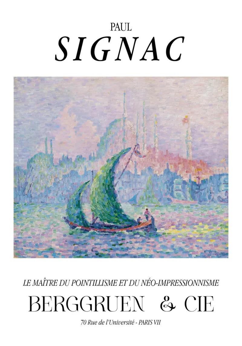 Paul Signac Venetië Mist Pointillisme Meester Berggruen canvas van NorwesClub