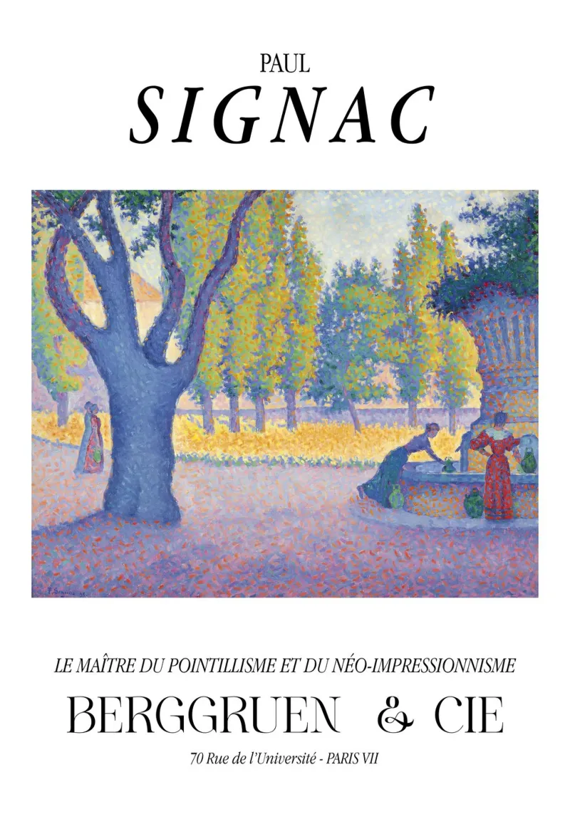 Paul Signac La Calanque Pointillisme Meester Berggruen canvas van NorwesClub