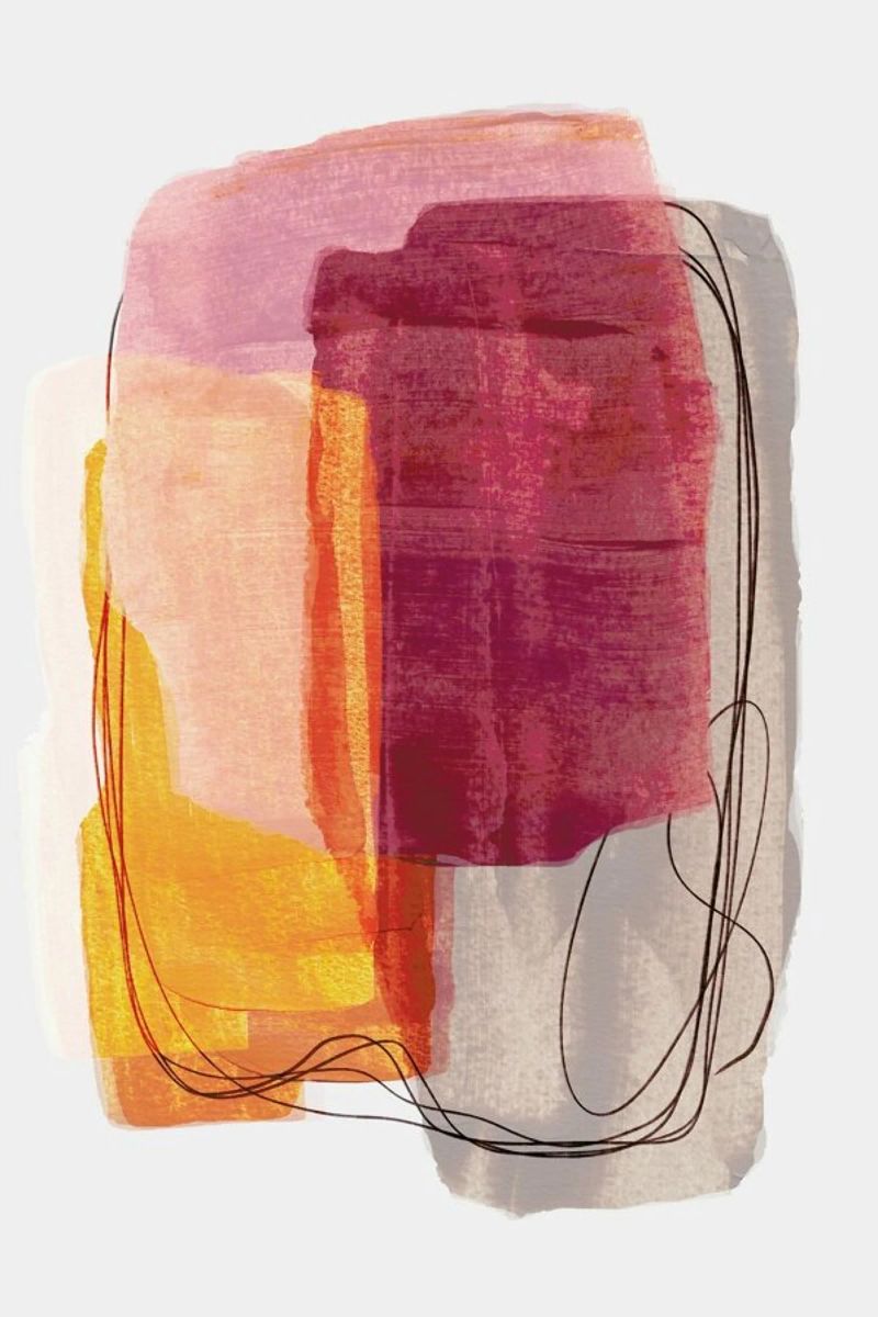 Abstract Brush Strokes 51 Poster von Mareike Böhmer