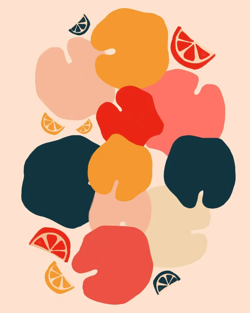 Zestful Zen poster con telaio in legno da Kintsugi99