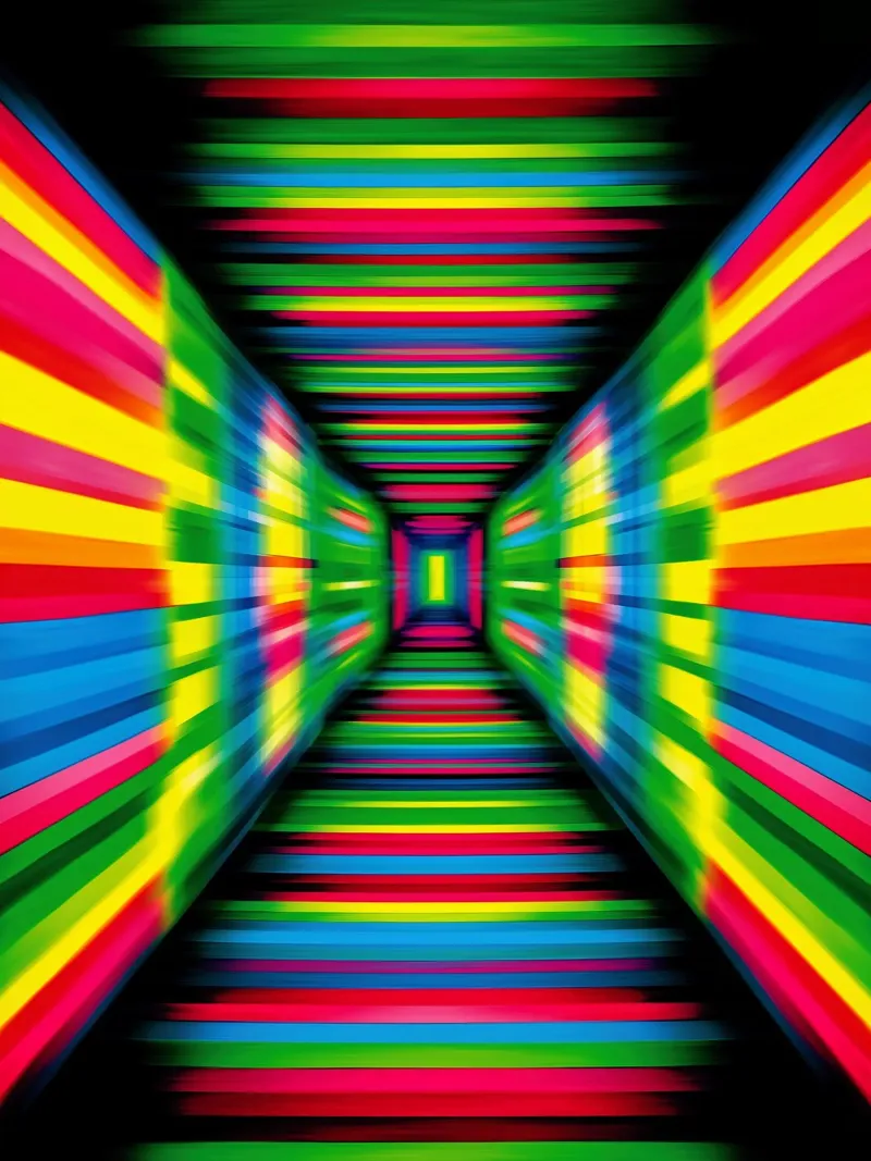 Tunnel LED | Installazione di luce digitale plexiglass da Autofocus