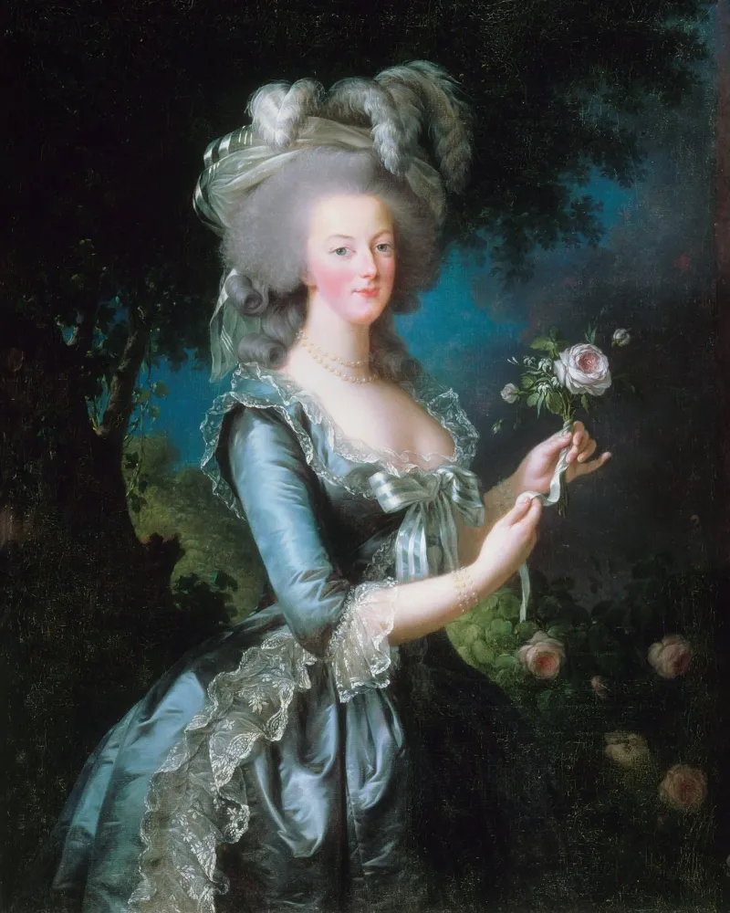 Élisabeth Louise Vigée Le Brun, Maria Antonietta con una rosa plexiglass da Wirla