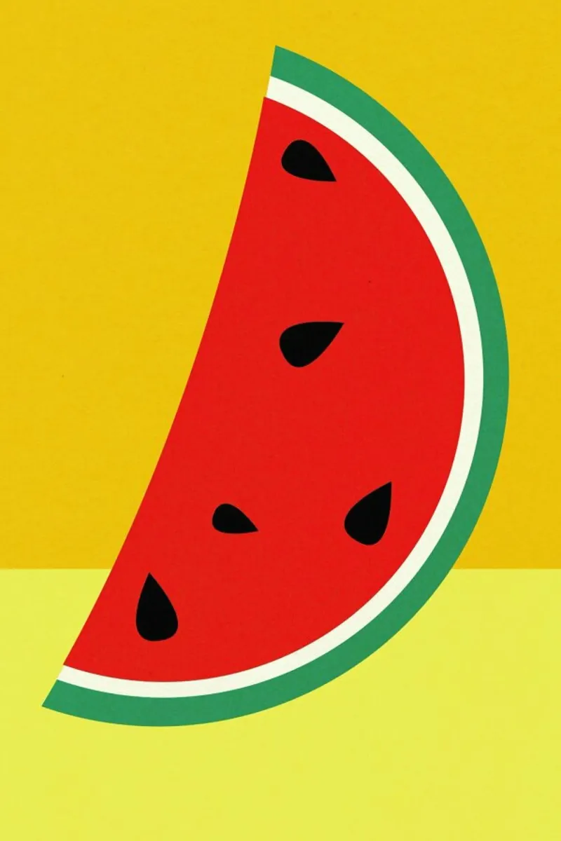 Melon Slice alluminio dibond da Rosi Feist