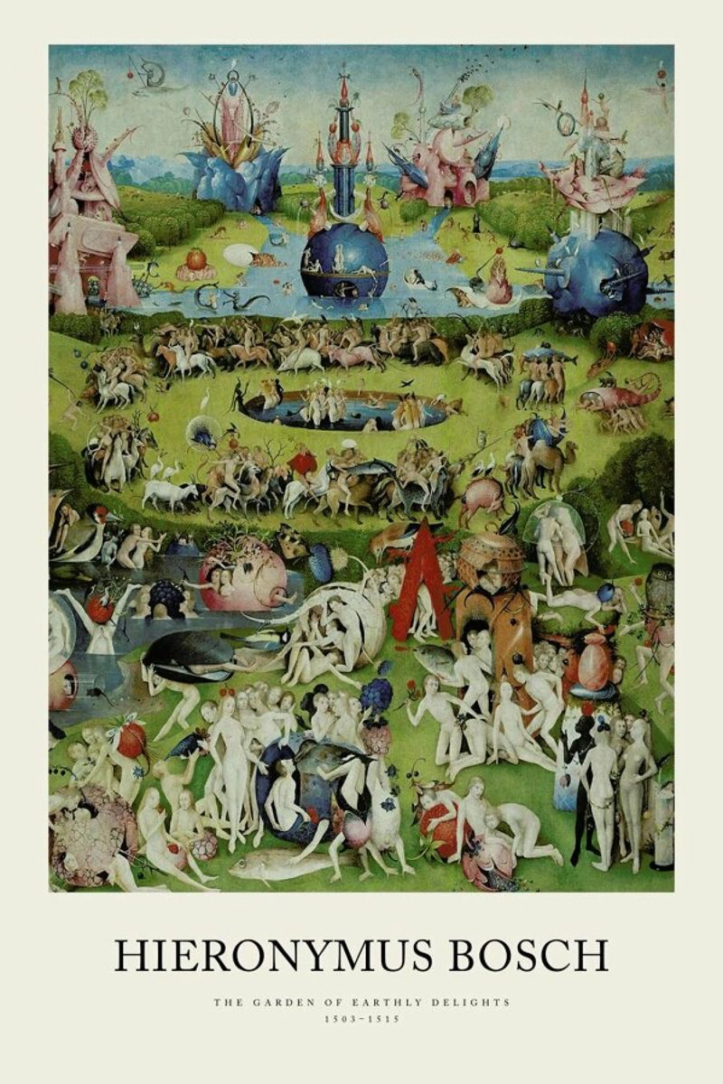 Bosch - The Garden of Earthly Delights poster de Vintage by JUNIQE
