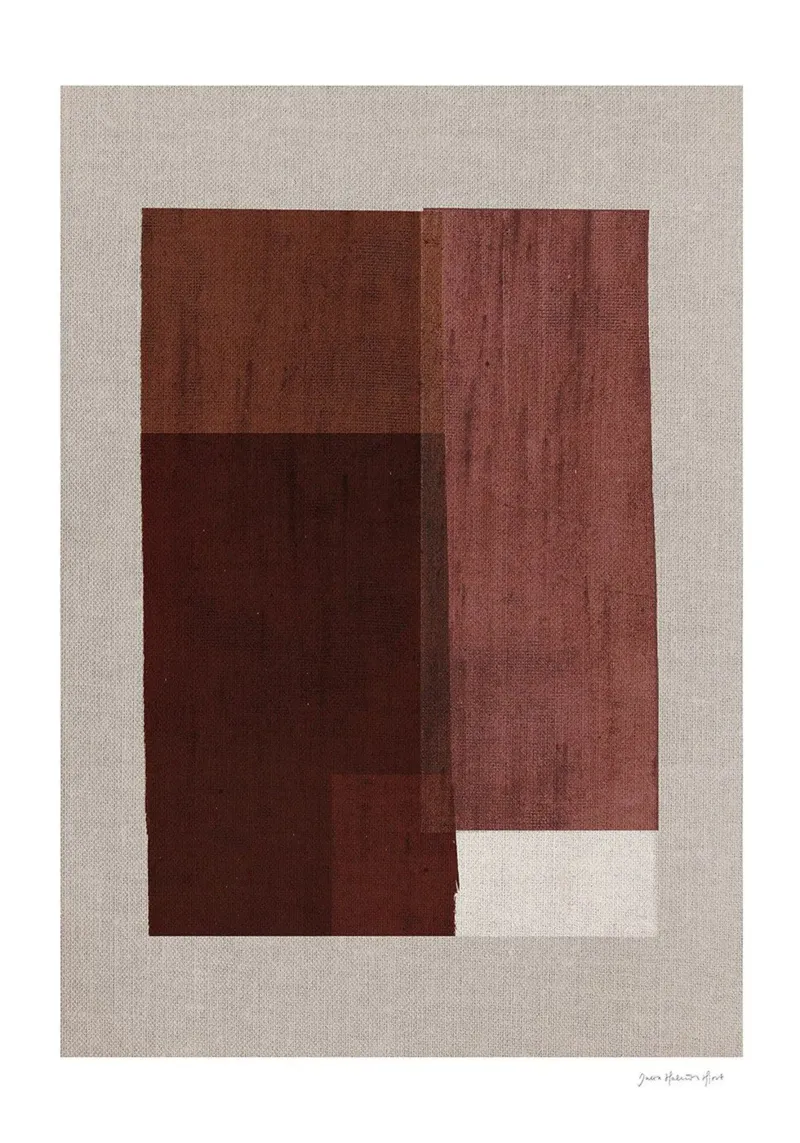 Velluto rosso poster con telaio in plastica da Birgitpopshop