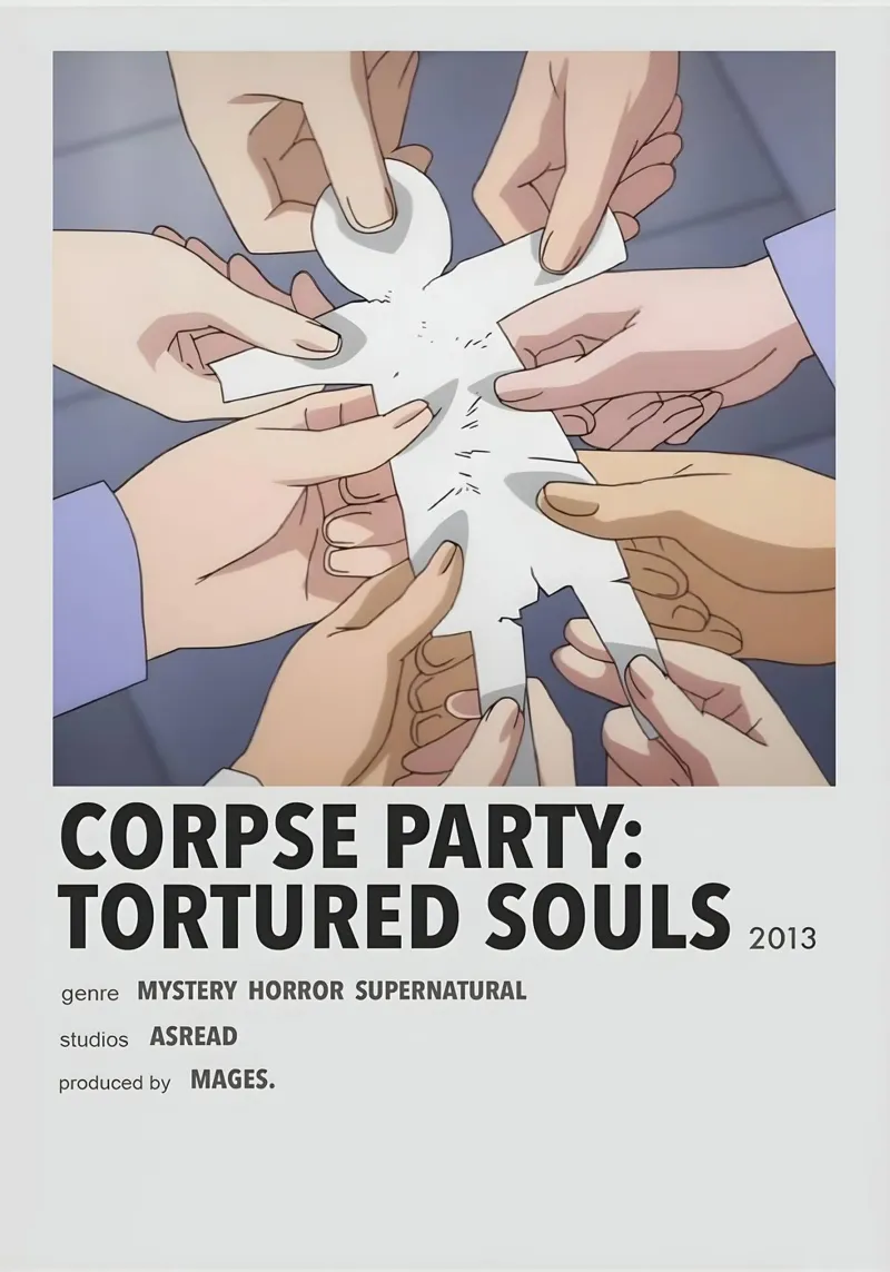 CORPSE PARTY TORTURED SOULS  2013 poster con telaio in plastica da Totoya