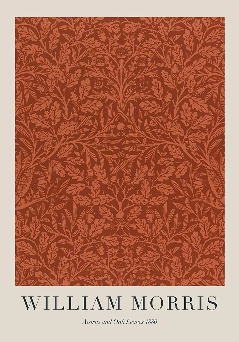 William Morris Ghiande e foglie di quercia 1880 poster da Kunzeworld