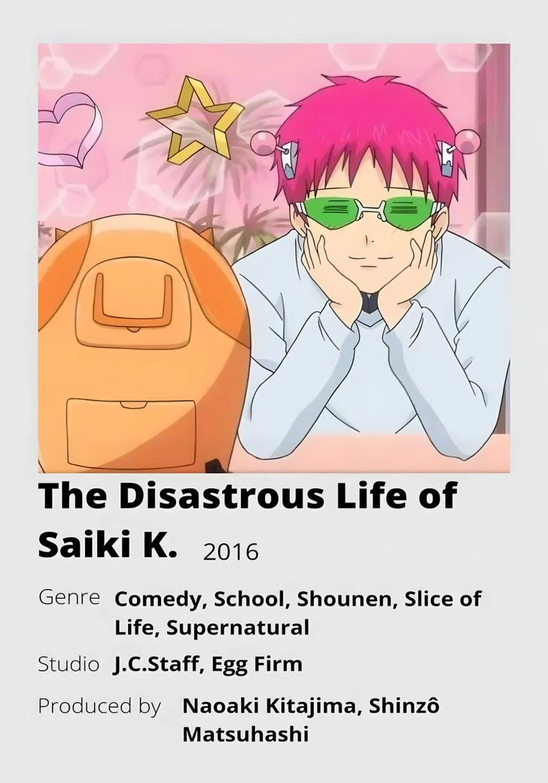 The Disastrous Life of  Saiki K. 2016 pellicola backlit da Totoya