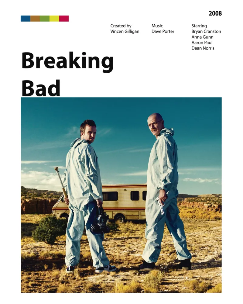 Breaking Bad pellicola backlit da The Movie Wall