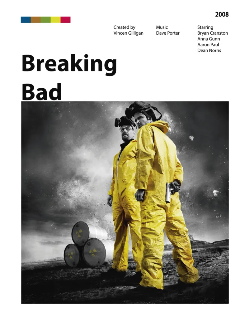 Breaking Bad pellicola backlit da The Movie Wall