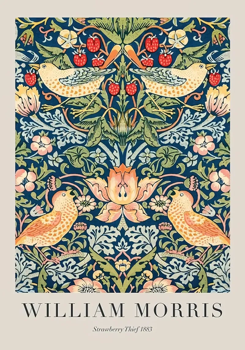 William Morris Ladro di fragole 1883 pellicola backlit da Kunzeworld