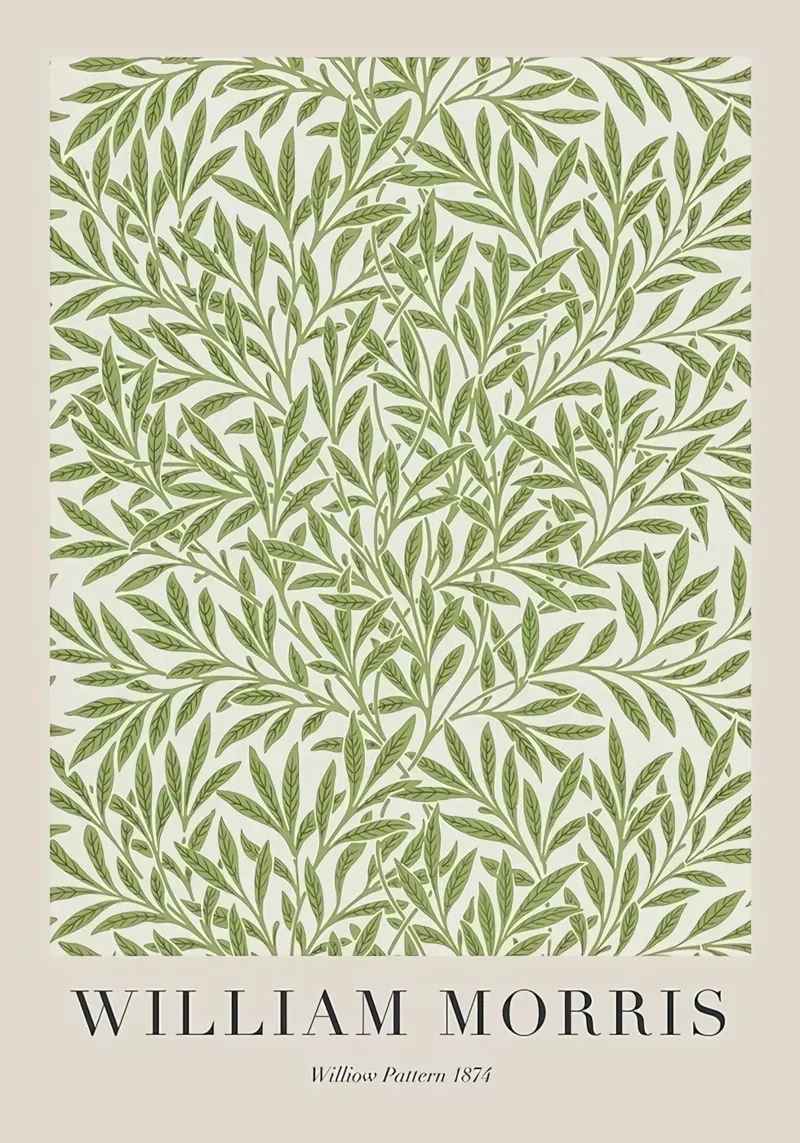 William Morris modello Salice 1874 pellicola backlit da Kunzeworld