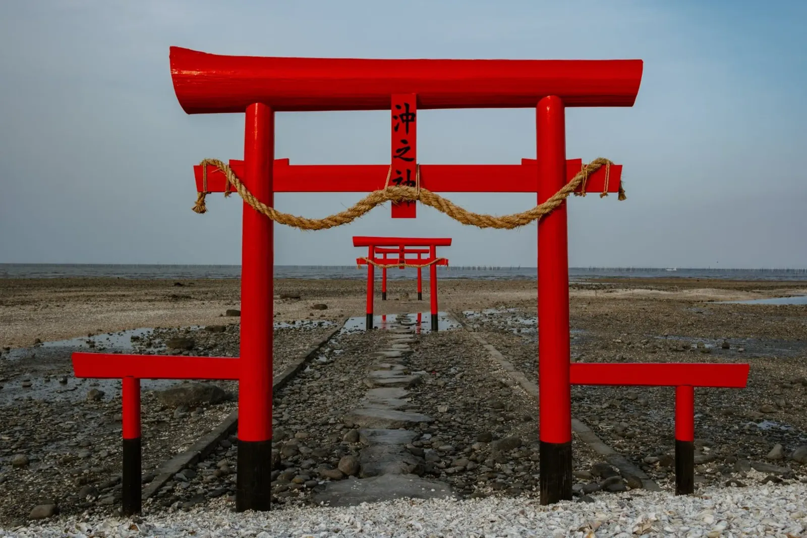 Porte Torii rosse poster da Marcel Bisig