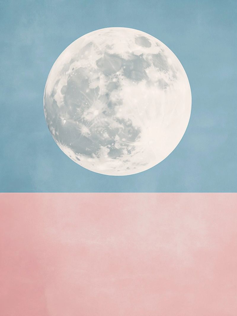 Moon texture pastel poster by Carinaprint