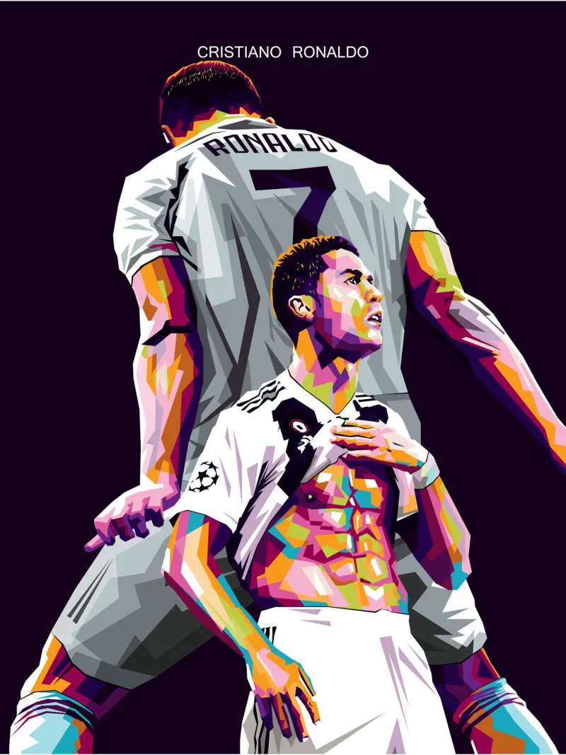 CR7 SIU pellicola backlit da WPAP MALANG