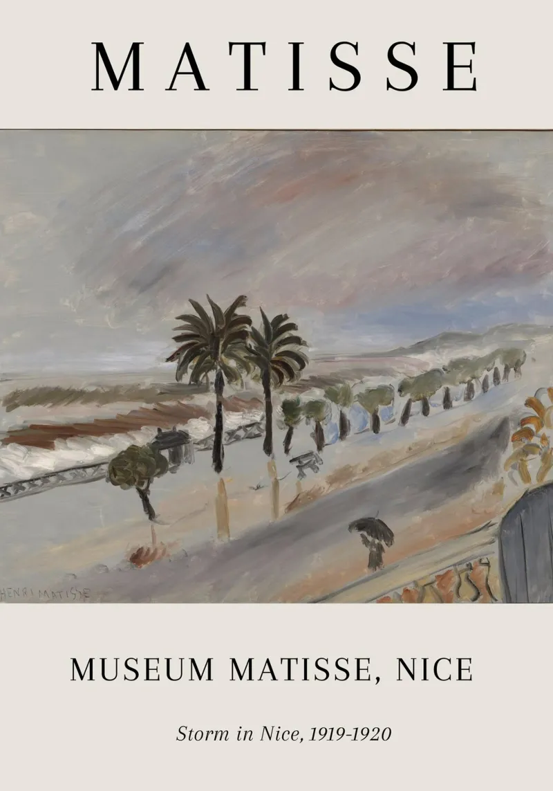 Matisse Tempesta a Nizza 1919-1920 Paesaggio Poster poster con telaio in plastica da NorwesClub