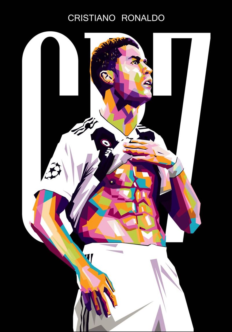 RONALDO 7 Poster von WPAP MALANG