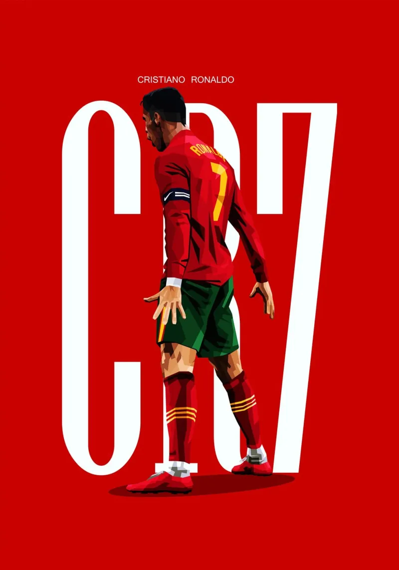 Ronaldo Portugal plexiglas de WPAP MALANG