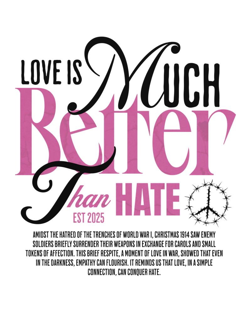 Love is Much Better Than Hate pellicola backlit da artelevenstudio