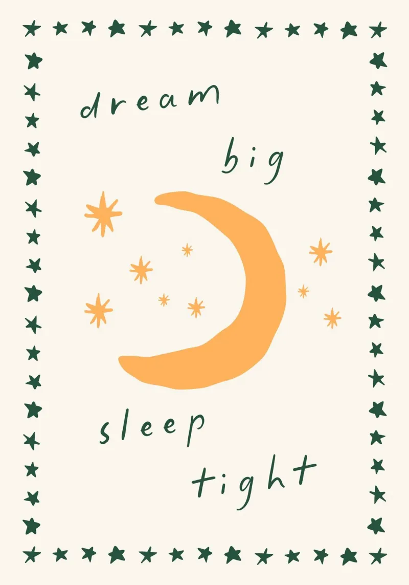 Poster bohémien, stampa celeste per cameretta, arte murale per bambini poster da SunshinePrints