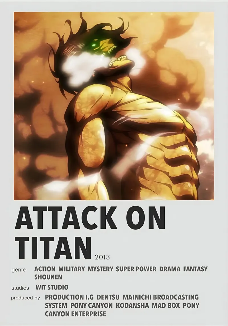 ATTACK ON TITAN 2018 pellicola backlit da Totoya