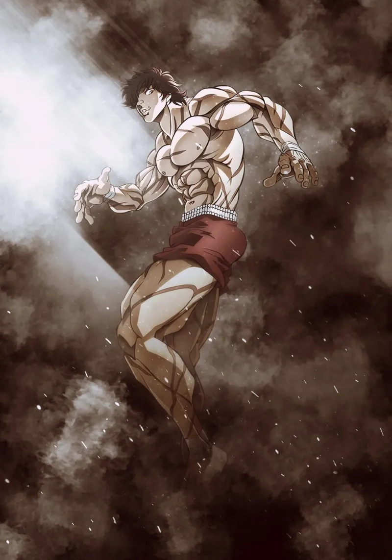 baki hanma pellicola backlit da FreeArtStudio