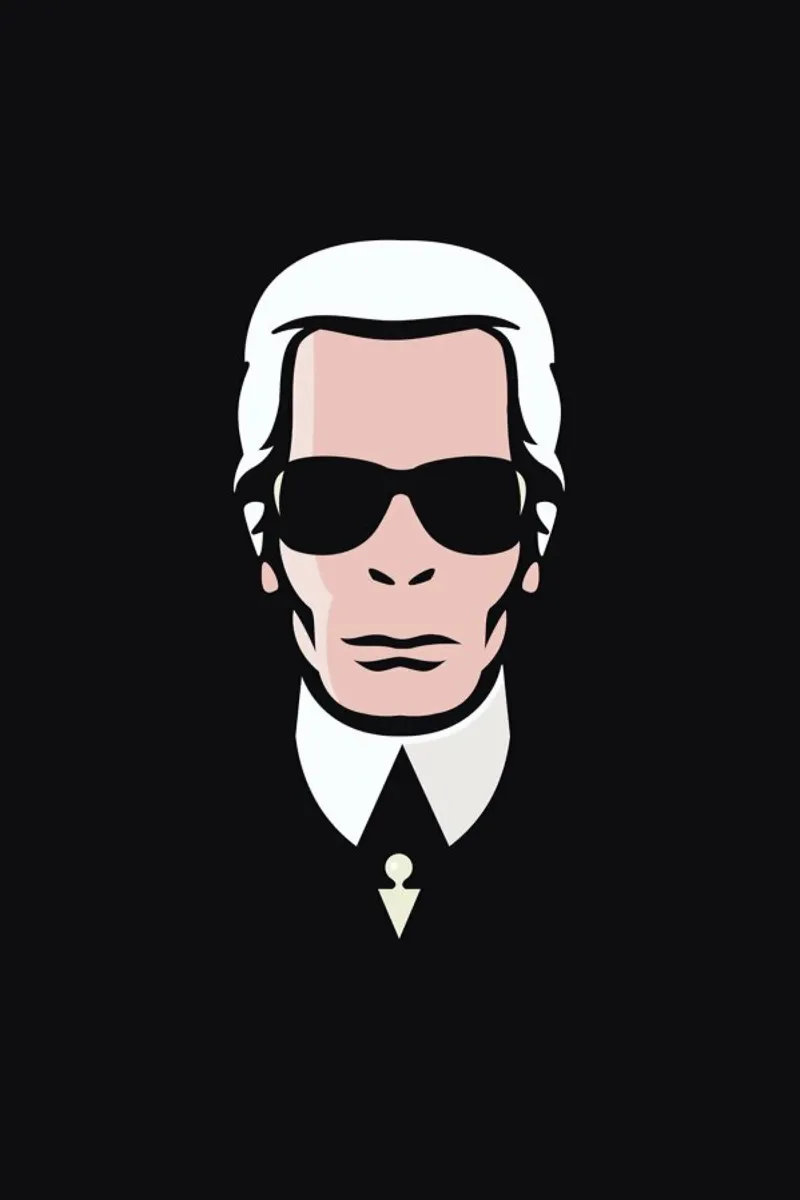 Lagerfeld pellicola backlit da Bruno Morphet