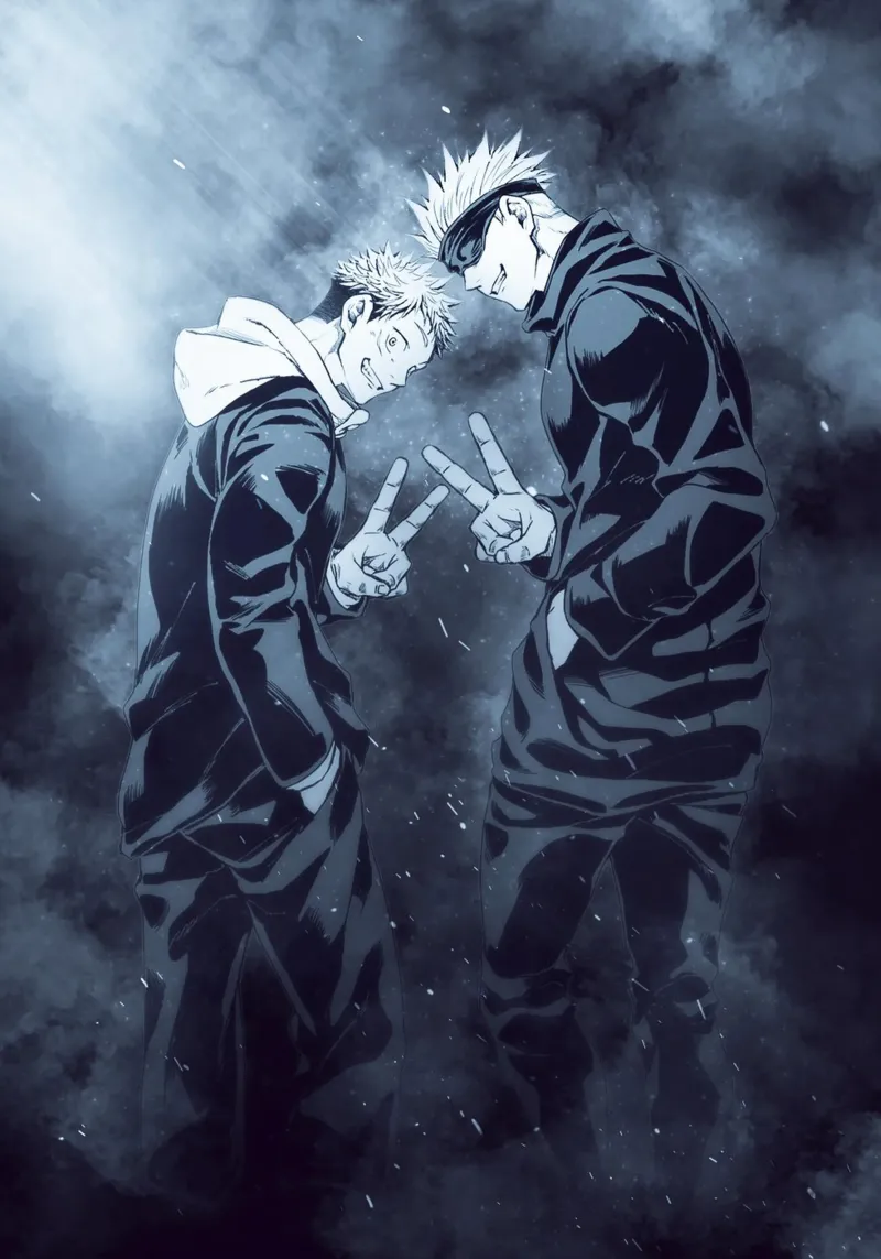 Jujutsu Kaisen poster con telaio in legno da FreeArtStudio