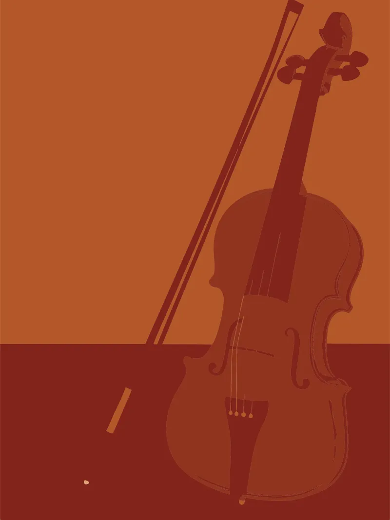 Violino poster con telaio in plastica da MUSIC EDITION