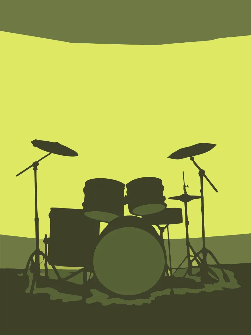 Batteria poster con telaio in alluminio da MUSIC EDITION