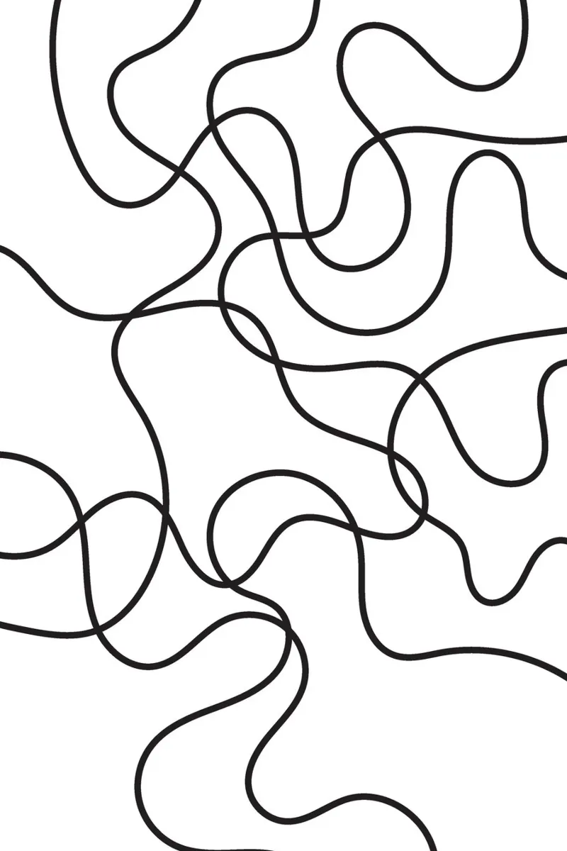 Line Scribble Abstract poster da galihstudio